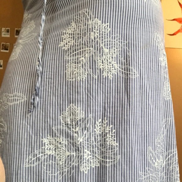 JOE FRESH NWOT pinstripe maxi skirt W/ruffle - Picture 10 of 10